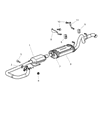 Diagram for 1998 Jeep Wrangler Catalytic Converter - 5083056AA