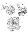 Diagram for 2008 Dodge Nitro Engine Mount Bracket - 52125232AB