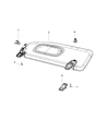 Diagram for 2020 Chrysler Voyager Sun Visor - 7BC58PD2AA