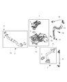 Diagram for Jeep Wrangler EGR Valve Gasket - 68357214AA