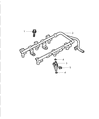 Diagram for Chrysler Pacifica Fuel Rail - 4861584AA