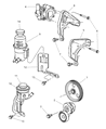 Diagram for 2002 Chrysler PT Cruiser Power Steering Pump - 4656402AC