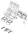 Diagram for Chrysler Aspen Seat Cover - 1FQ801D5AA