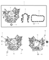 Diagram for 2008 Jeep Wrangler Timing Cover - 68003438AA