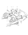 Diagram for 2001 Dodge Durango Sway Bar Bushing - 52106901AA