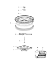 Diagram for 2007 Dodge Magnum Spare Wheel - 4895689AA