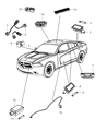 Diagram for Chrysler 300 Dome Light - 68088801AA