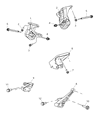 Diagram for Dodge Dakota Engine Mount - 52013521AB