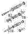 Diagram for Chrysler Sebring Synchronizer Ring - MR581382