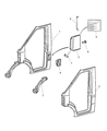 Diagram for 2006 Dodge Sprinter 2500 Fuel Filler Housing - 5104167AA