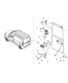 Diagram for 2020 Ram ProMaster City Door Hinge - 68405388AA