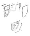 Diagram for 2008 Jeep Wrangler Weather Strip - 55395719AD