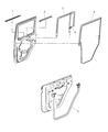 Diagram for 2007 Jeep Wrangler Door Seal - 55395719AD