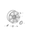 Diagram for Chrysler Crossfire Wheel Cover - 5135522AA