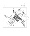 Diagram for Jeep Intake Manifold Gasket - 68098389AA