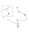 Diagram for Ram 3500 Sway Bar Link - 68166789AB