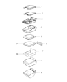 Diagram for 2020 Ram 3500 Armrest - 6VA48TX7AA