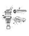 Diagram for 2008 Dodge Durango Air Duct - 53032798AB