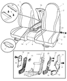 Diagram for 2001 Dodge Dakota Seat Cover - UH721L5AA