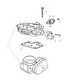 Diagram for Dodge Viper Throttle Body Gasket - 5037191AC