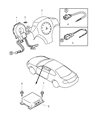 Diagram for Dodge Stratus Air Bag Control Module - MR530103