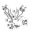 Diagram for Chrysler 200 Timing Chain Tensioner - 5047792AA
