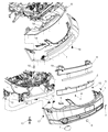 Diagram for Chrysler Sebring Bumper - 68004594AB