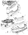 Diagram for 2008 Chrysler Sebring Bumper - 68004594AB