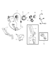 Diagram for Dodge Durango Blend Door Actuator - 68089095AA