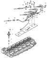 Diagram for 2003 Dodge Ram 2500 Fuel Injector - R8004082AA