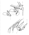 Diagram for 1996 Chrysler Cirrus Car Mirror - 4646308