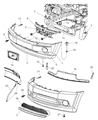 Diagram for 2005 Jeep Grand Cherokee Bumper - 5159130AA