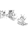 Diagram for 2005 Chrysler Pacifica Automatic Transmission Shifter - 5310000AD