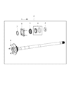 Diagram for 2019 Jeep Wrangler Axle Shaft Seal - 68393973AA