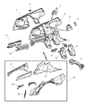 Diagram for Chrysler Coil Spring Bracket - 5101712AA