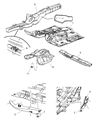 Diagram for 2005 Jeep Grand Cherokee Floor Pan - 55394418AD