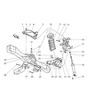 Diagram for 2003 Dodge Dakota Control Arm - 52106116AA