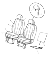 Diagram for Chrysler PT Cruiser Seat Cover - 1SP311DAAA