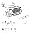 Diagram for Mopar Bumper - 68021299AB