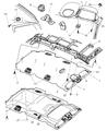 Diagram for 2004 Dodge Grand Caravan Sun Visor - YX63BD1AA