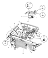 Diagram for Dodge Ram 2500 A/C Condenser - 55055825AB