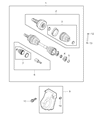 Diagram for Jeep Axle Shaft Seal - 68337528AA