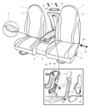 Diagram for 2001 Dodge Dakota Seat Cover - UG511L5AA