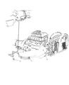Diagram for Jeep Transmission Oil Cooler Hose - 52079592AB