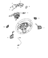 Diagram for 2016 Jeep Renegade Ignition Lock Assembly - 68255298AA