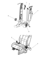 Diagram for 2009 Dodge Nitro Seat Belt - 1JQ331DVAA
