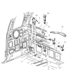 Diagram for 2004 Dodge Dakota Seat Belt - 5DW291L5AB