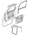 Diagram for Jeep Commander Weather Strip - 55396698AF