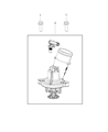 Diagram for Ram 4500 Thermostat Housing - 4893177AB