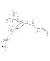 Diagram for Mopar Parking Brake Cable - 68169258AA